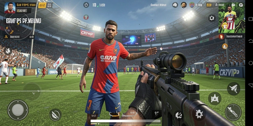 Tampilan spektakuler dari gameplay TPS CR7VIP yang mendebarkan.