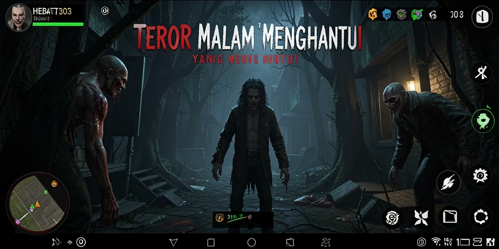 Gameplay HEBAT303 yang menegangkan dengan atmosfer Horror.