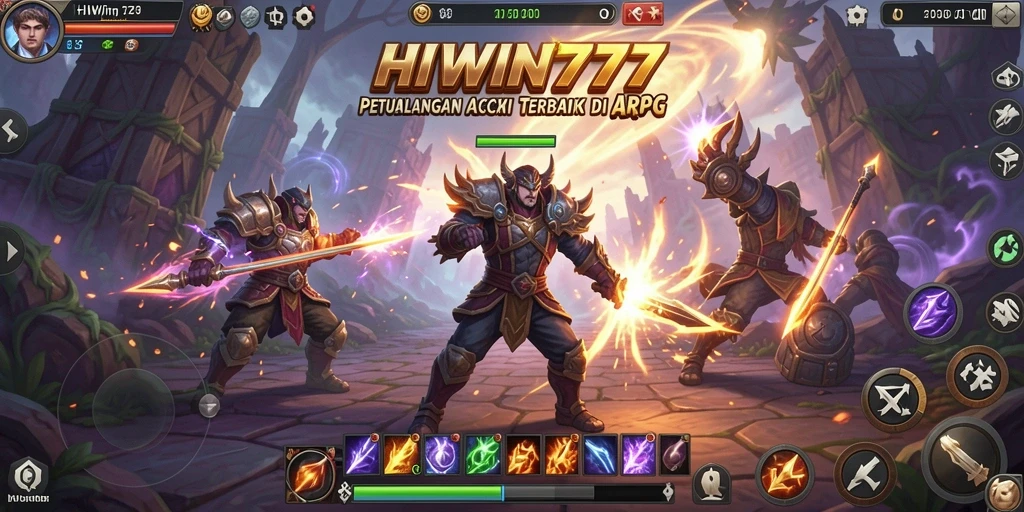 Tampilan seru gameplay ARPG HIWIN777 dengan petualangan mendebarkan.