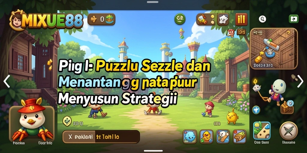 Tampilan gameplay MIXUE88 yang penuh warna dan menantang.