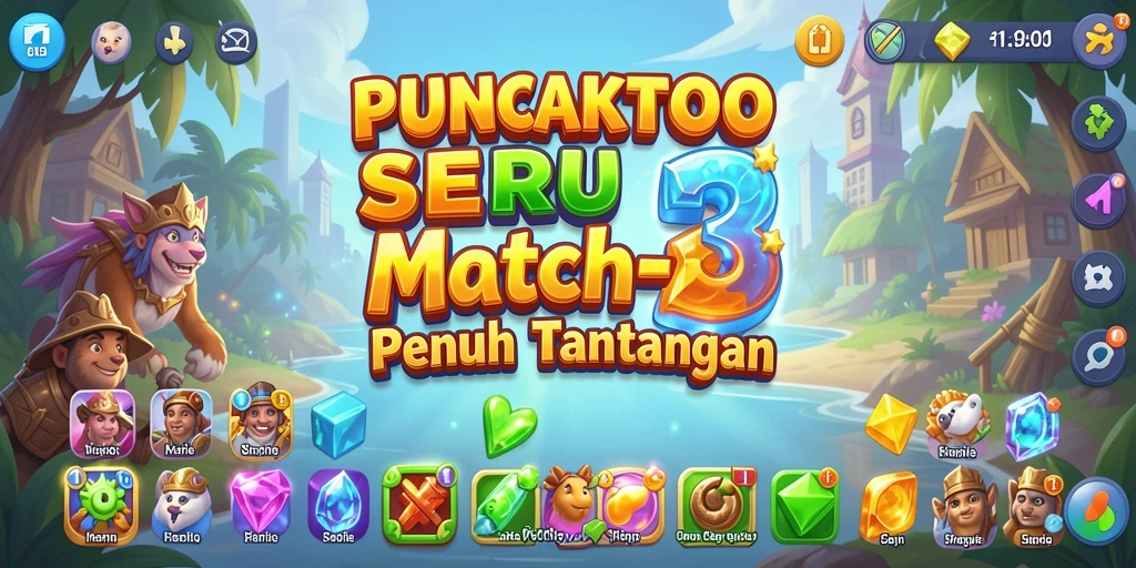 Screenshot dari gameplay PUNCAKTOTO yang menarik dan penuh warna.